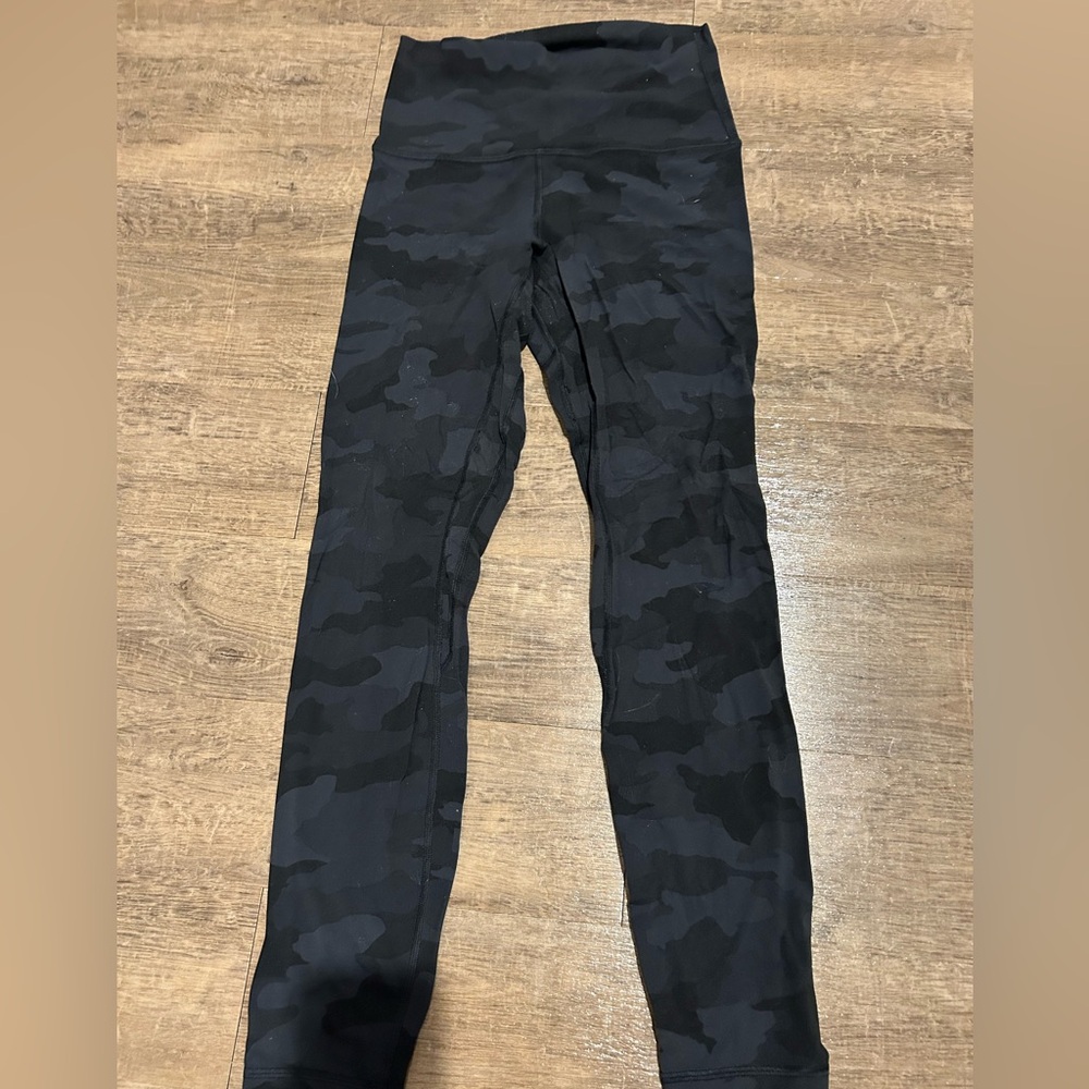 Lululemon Athletica Black Camo Align Leggings